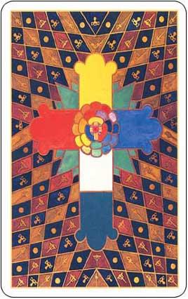 Back of Crowley Thoth Tarot Deluxe cards
