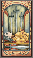 Four of Swords Fenestra card