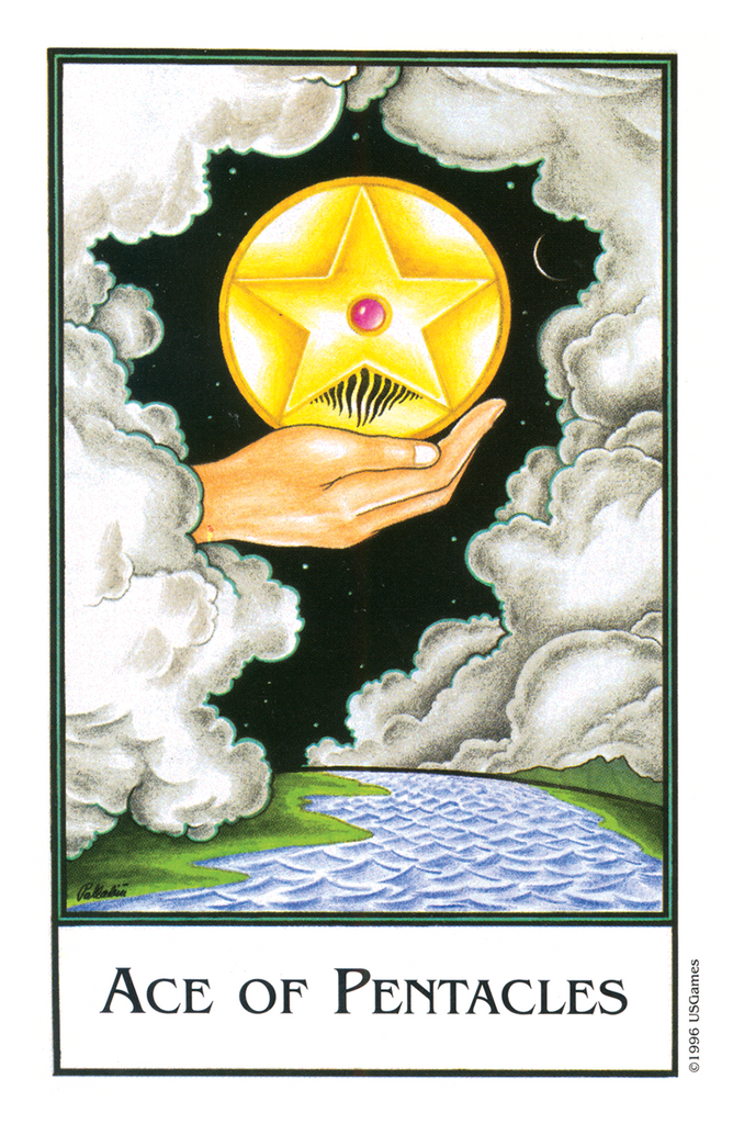 Ace of Pentacles Palladini tarot card