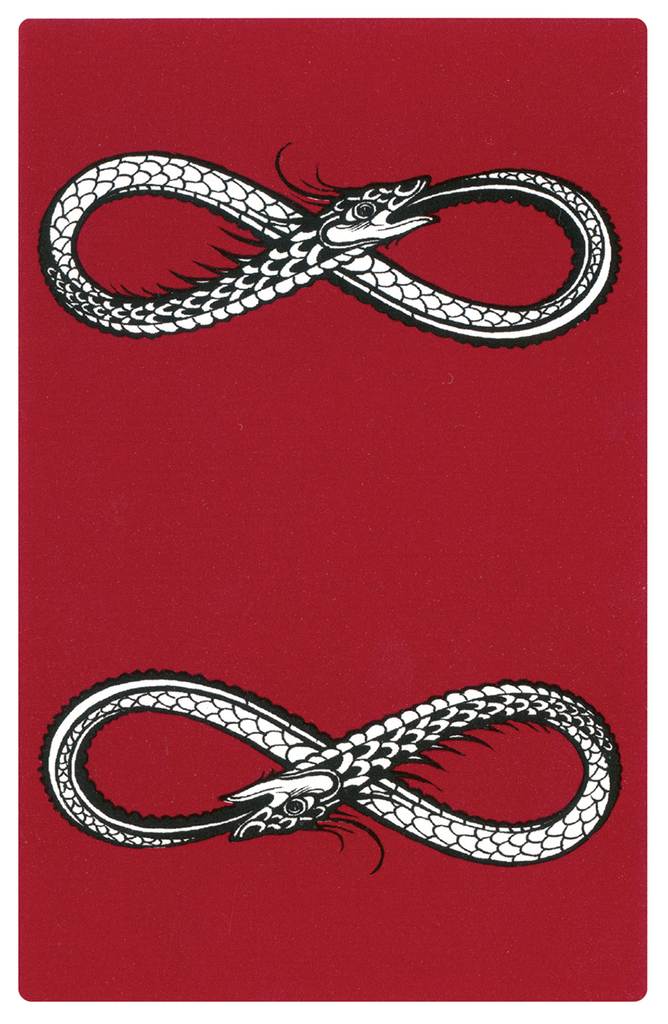 Back of New Palladini tarot card