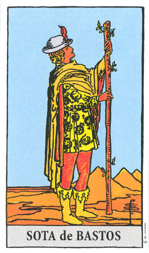 Page of Rods (sota de bastos)