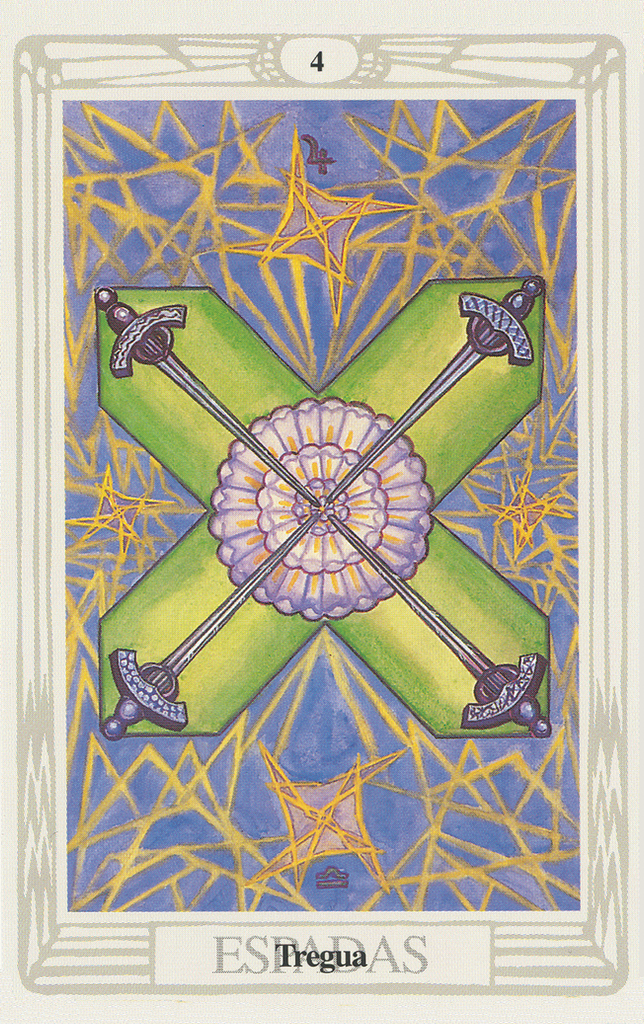 Two of Swords, dos espadas Tregua tarot card