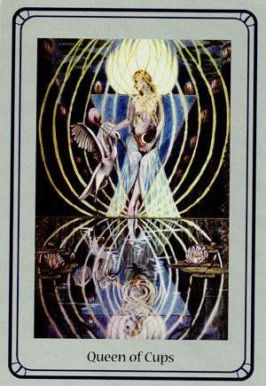 Queen of Cups Via tarot card